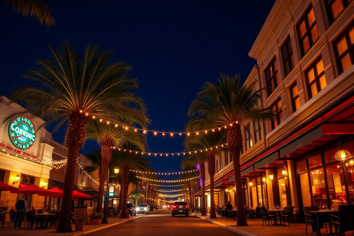 Dining street nearby